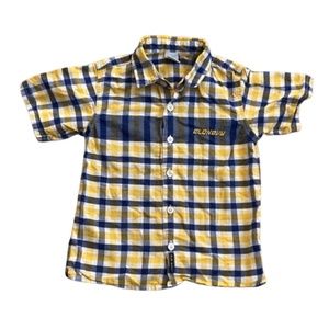OLD NAVY plaid 2T short sleeved button down